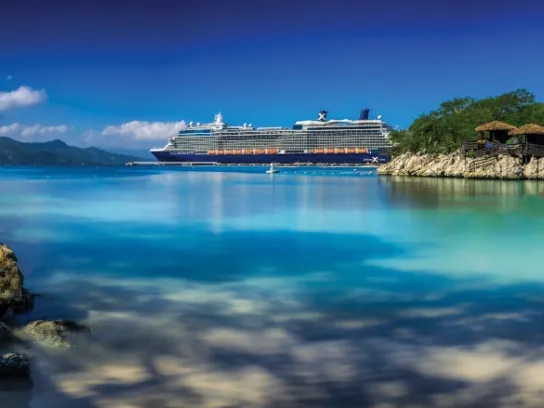 Celebrity's Silhouette ship in Labadee