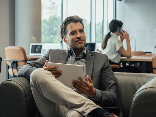 happy businessman