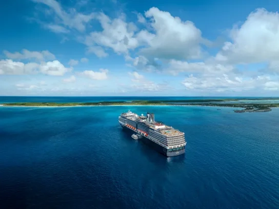 Holland America Line's Eurodam heading to Half Moon Cay Bahamas