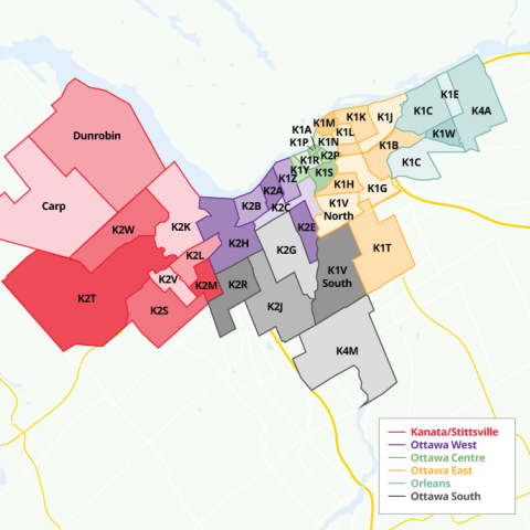 a map of where the mobile bike service is available