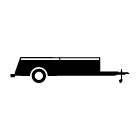 open utility trailer icon