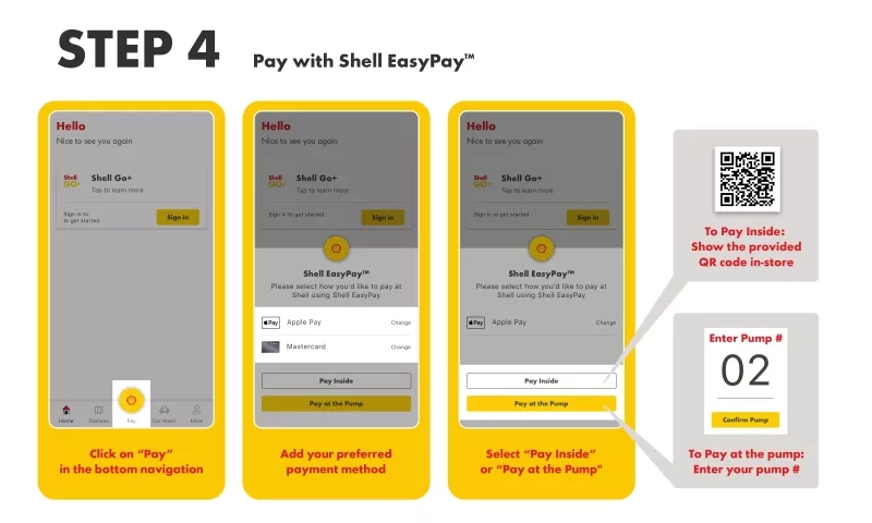 Step four to downloading the Shell app