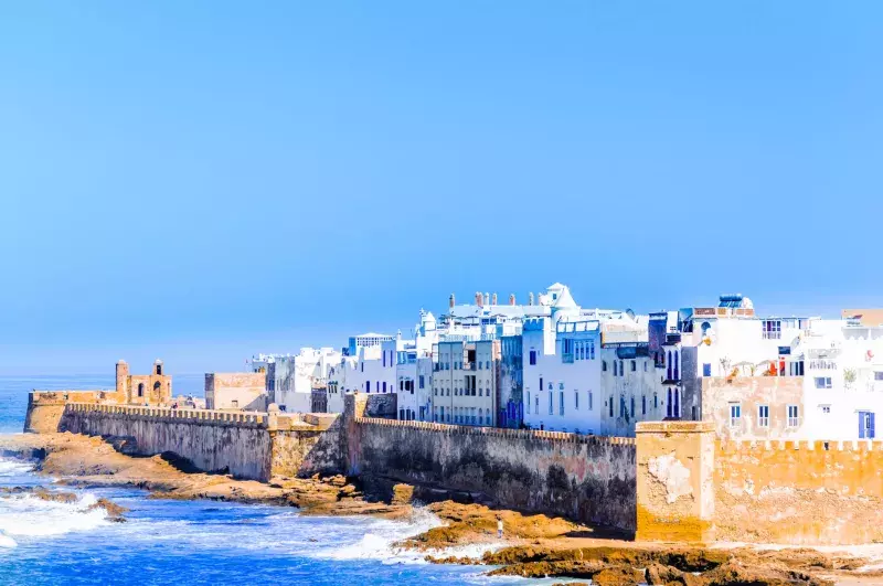 Aerial view on old city of Essaouira in Morocco