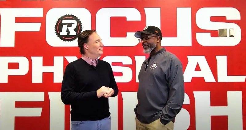 Pre-season with Ottawa REDBLACKS Head Coach Bob Dyce