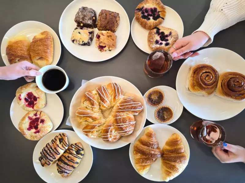 A table with an assortment of fresh backed goods