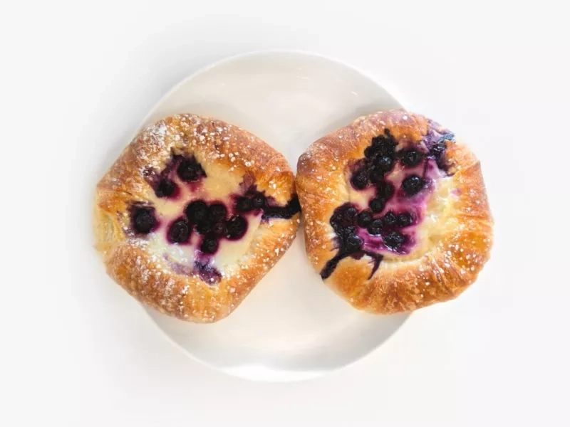 Wild Blueberry & Custard Danish