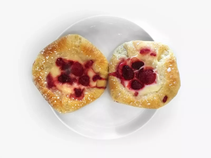 Raspberry & Custard Danish