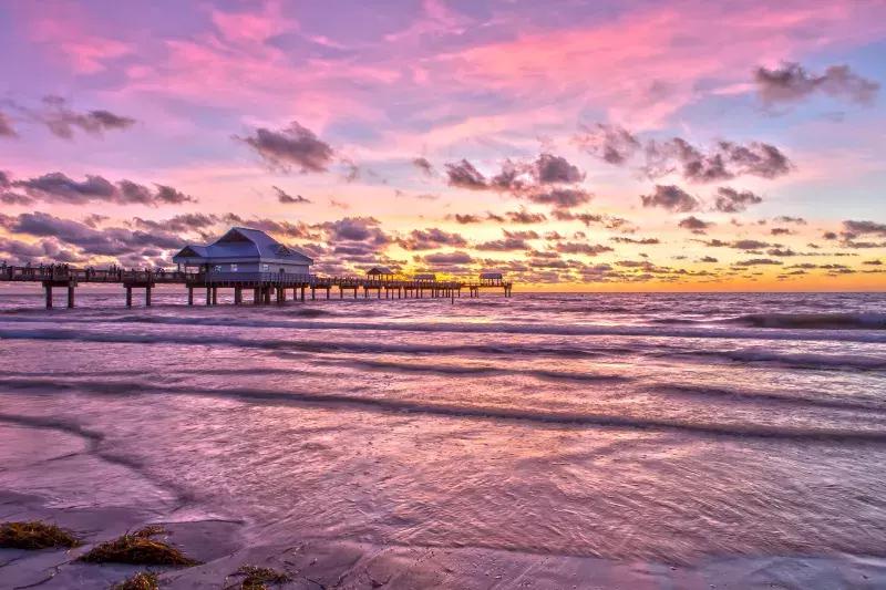 Sunset at Clearwater Beach, Florida