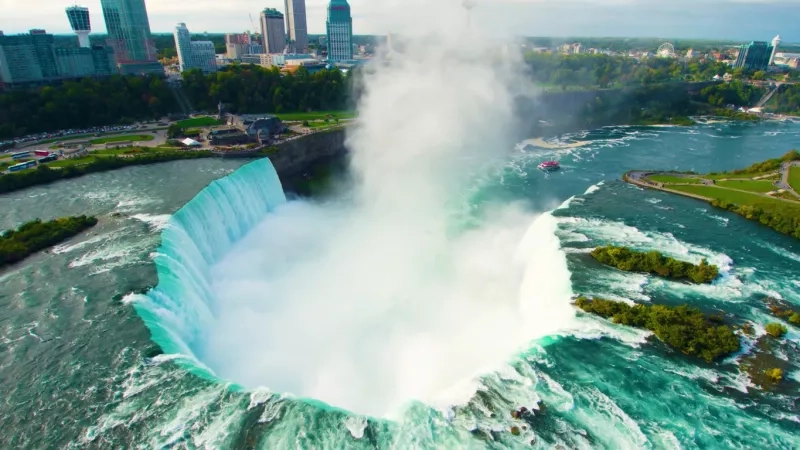 niagara falls aerial view