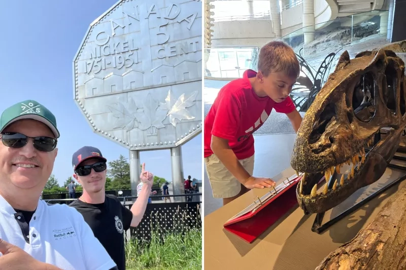 family exploring sights in Sudbury