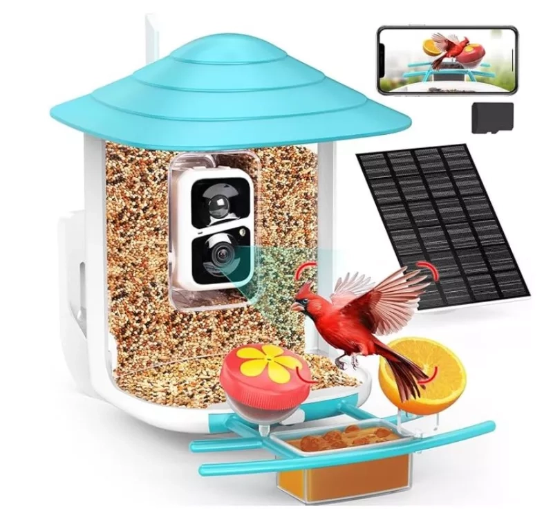 Birdsnap TUC- Smart Bird Feeder with Camera + Solar Panel  