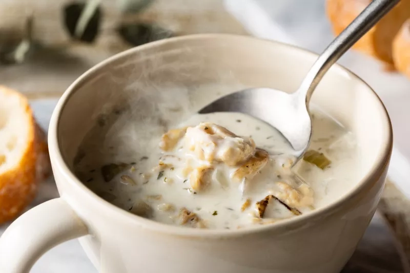 Boston clam chowder