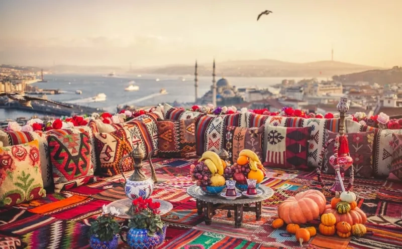 Aerial view in Istanbul, Turkey