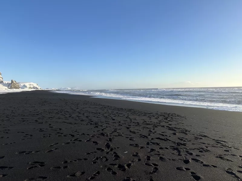 Black sand beach  