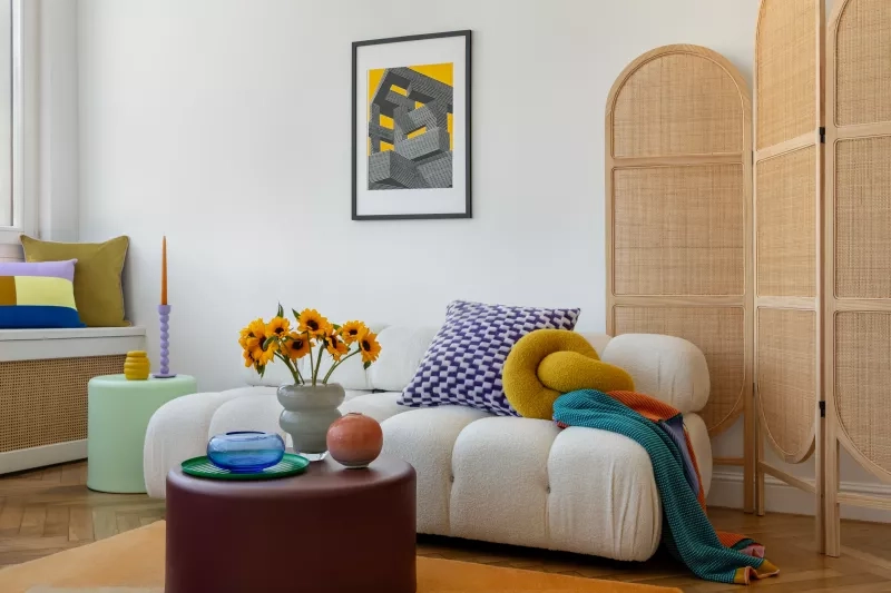 colourful living room