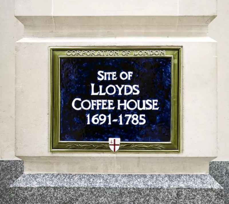 Lloyds Coffee House sign