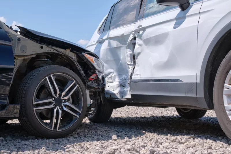 vehicles after collision