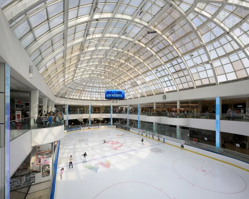 Skating rink at West Edmonton Mall 