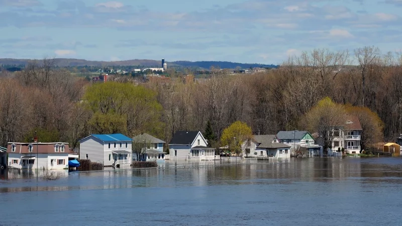 Flooding around Ottawa