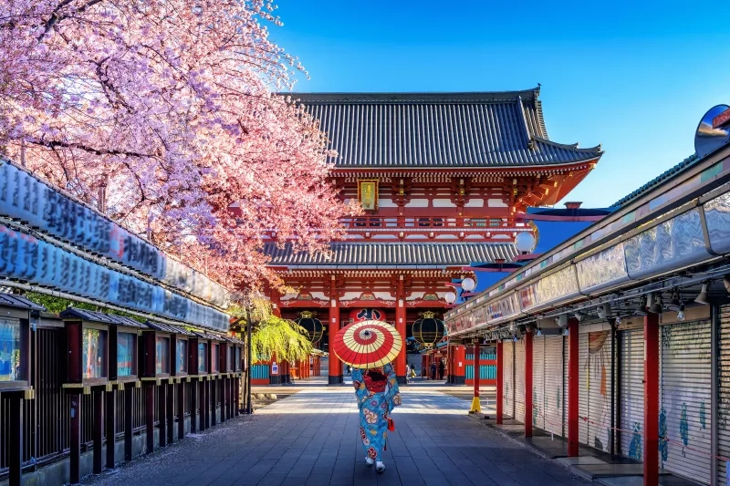 Temple in Tokyo, Japan