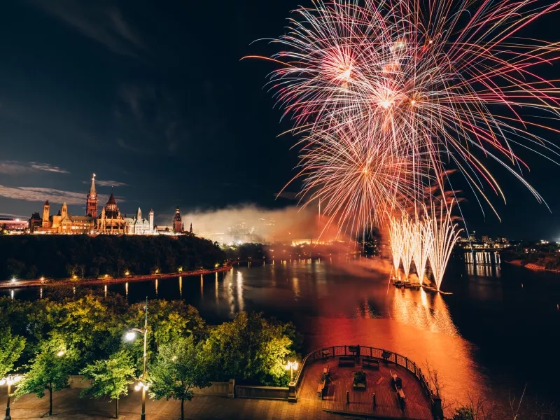 Fireworks over Ottawa