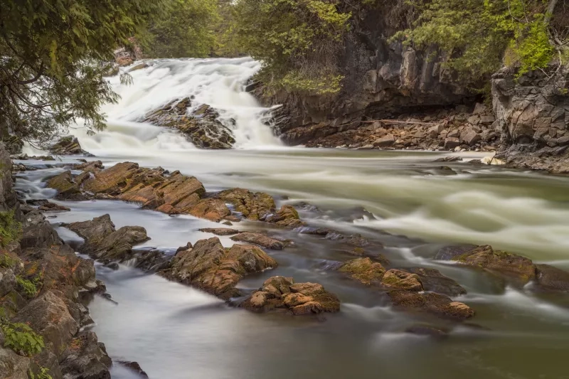 Bonnechere Falls located in Ontario