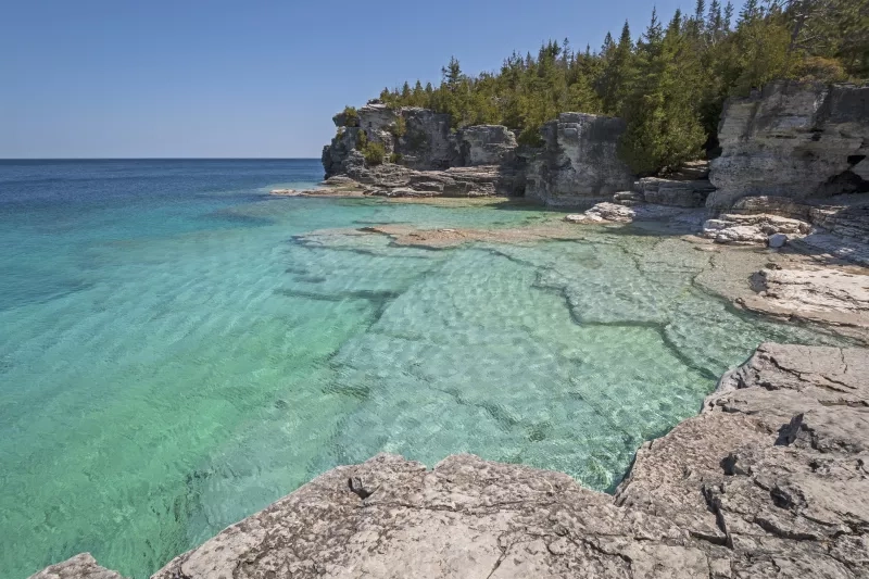 Lake Huron in Bruce Peninsula National Park in Ontario