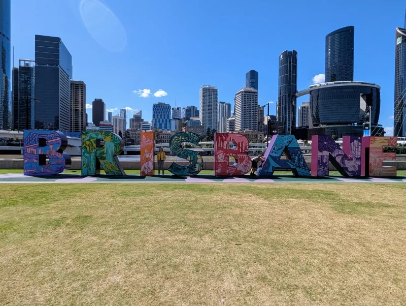 Brisbane from the south bank of the Brisbane River