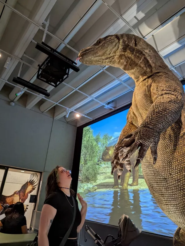 Dinosaur display at the Queensland Museum