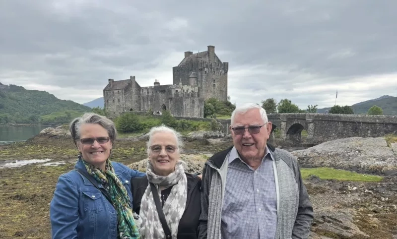 Family photo in Scotland