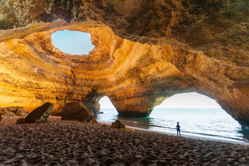 Benagil cave in Algarve Portugal 