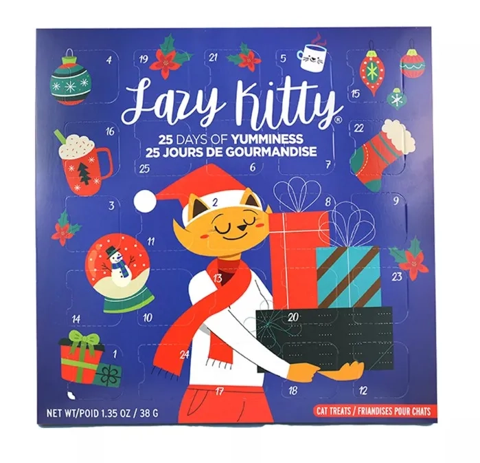Lazy Kitty Cat Treat Advent Calendar