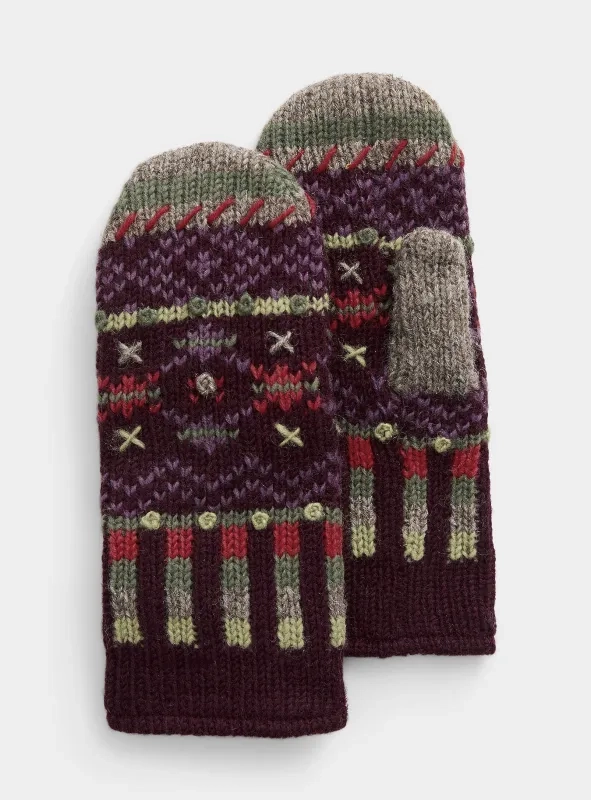 Jacquard Artisanal Mittens