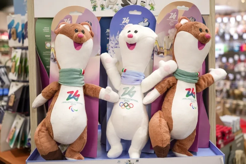 The mascots for the Milan Cortina 2026 