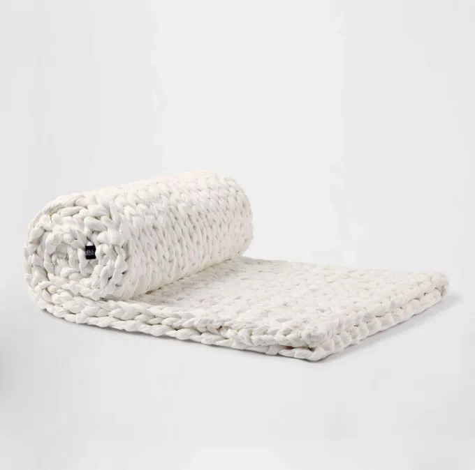 Hand-Knitted Weighted Blanket 