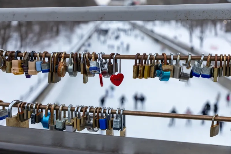 Ottawa Canal with love locks