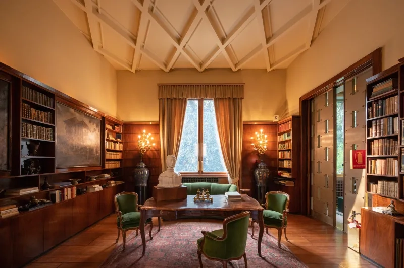 Antique interior of the Villa Necchi Campiglio in Milan