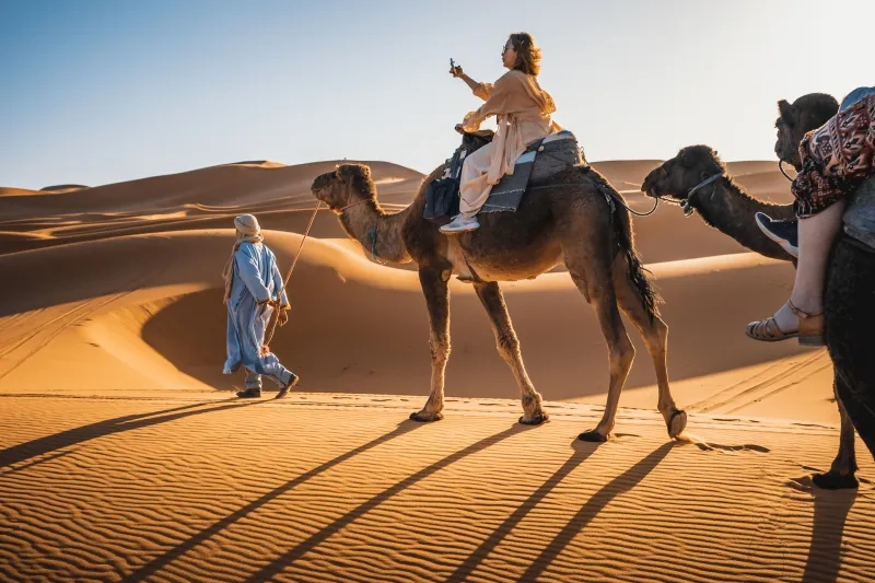 women on camel