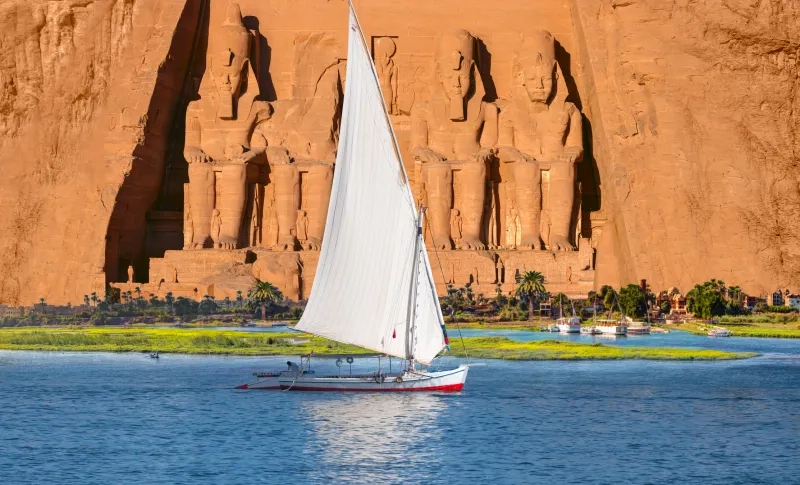 sailboat in the Nile