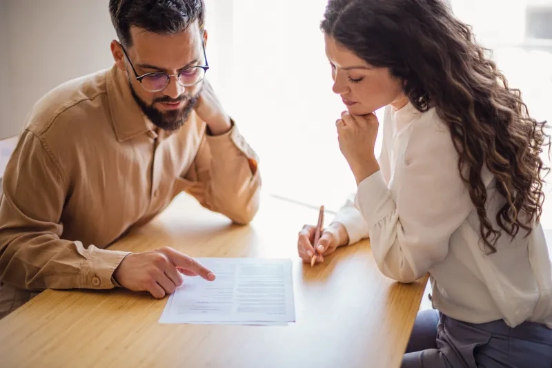 Discussing business insurance