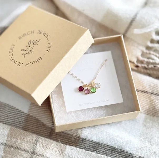 Family Birthstone Necklace