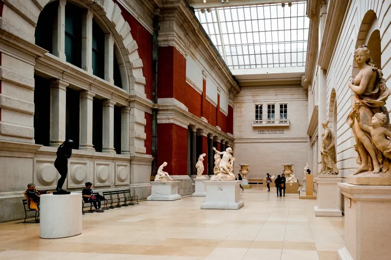 Art inside the Metropolitan Museum of Art