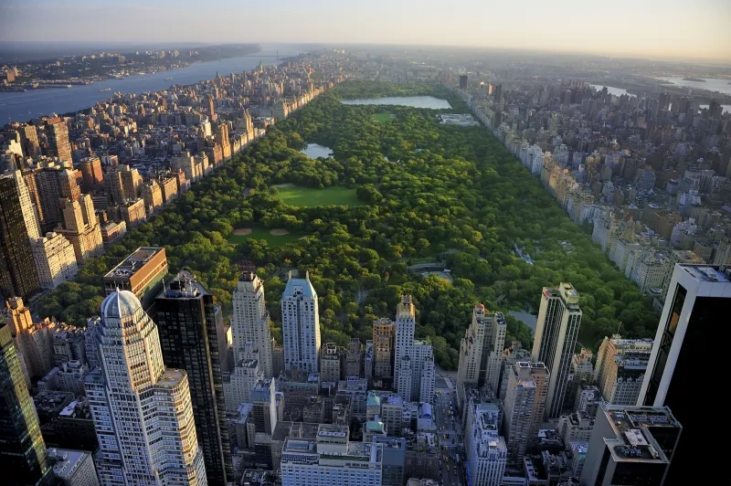 Central Park aerial view