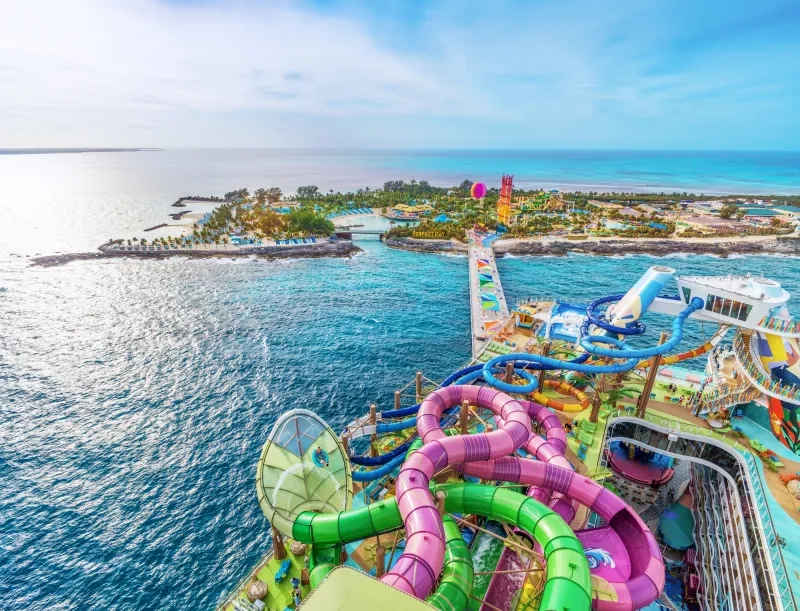 Royal Caribbean Star of the Sea aerial view