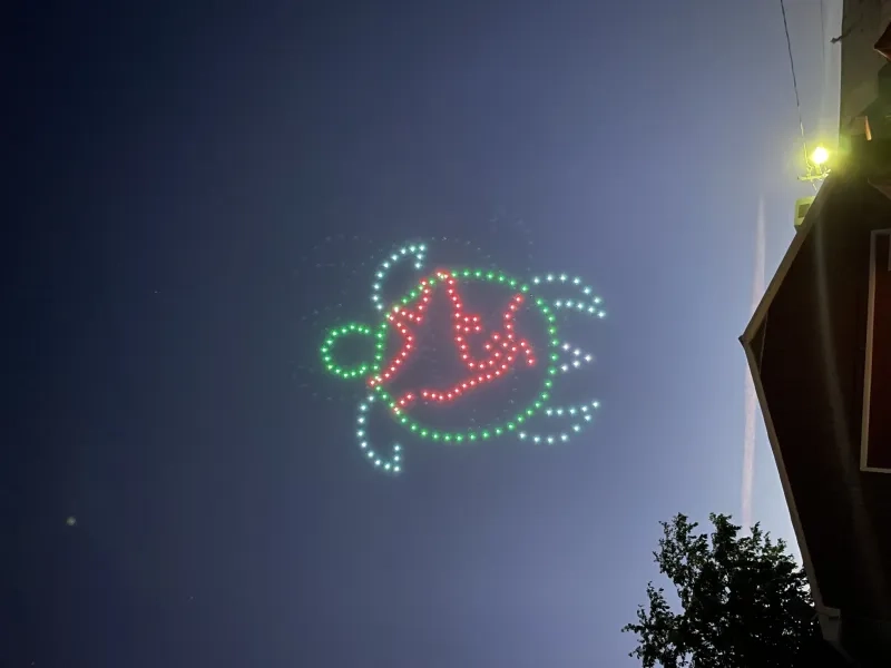 Drone show at Summer Solstice Indigenous Festival
