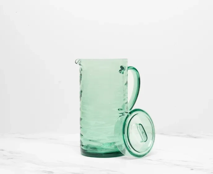 Drift green pitcher