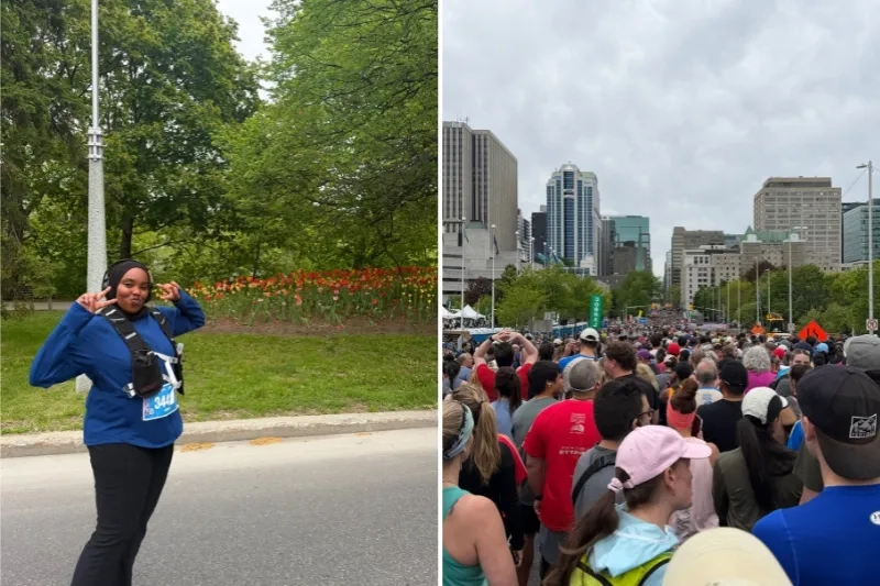 Sarah Hirsi running race