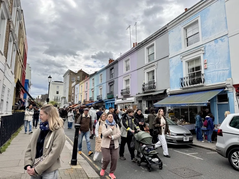 Portobello market in London