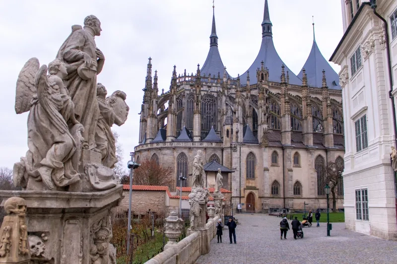 Kutna Hora, view of St. Barbara's Church, Czech Republic