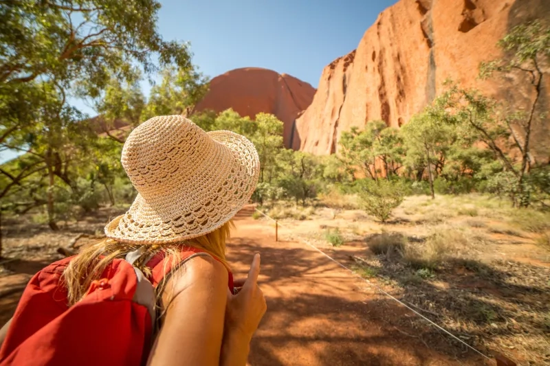  woman in Australia hiking 